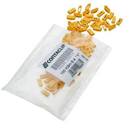 Conta-Clip Conta-Clip Individual Number/Letter - 4mm long - yellow - packet of 100 (2690.0000)