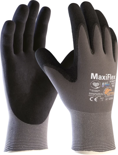 Maxiflex Size 11 Ultimate Coated Palm Open Back Gloves PR