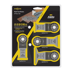 Trucut Alpha Starlock Bi-Metal Multi-Tool Blade Set - 4 Piece