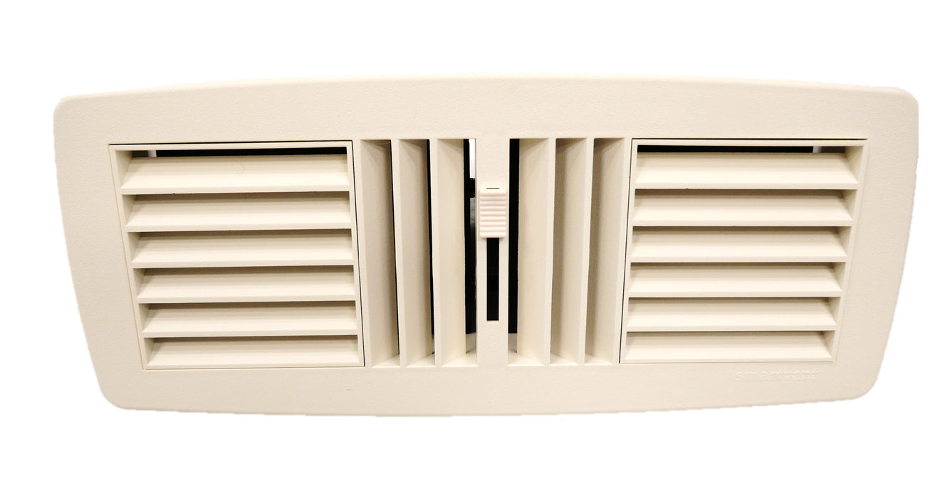 Simx 300/100mm Poly Floor Reg Dual Flow-White