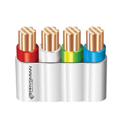 Prysmian 63CE-PRYS 6mm TPS Three Core + Earth TPS450/750V Flat White Cable