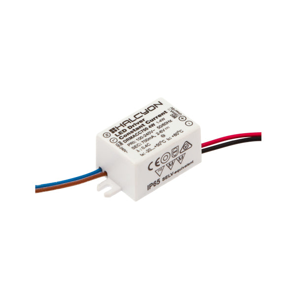 Halcyon Driver Mini Dim IP65 Pri:240V Sec: 2.5-6VDC 700mA 2-4W