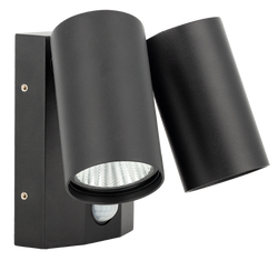 Simx Ecospot Elite 2X8W 3CCT PIR Black IP55