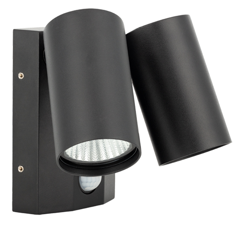 Simx Ecospot Elite 2X8W 3CCT PIR Black IP55