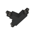 Halcyon Track 3 Circuit T Connector Earth Right-Black