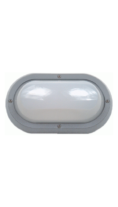 Superlux Bulkhead 10W LED Plain Silver Grey