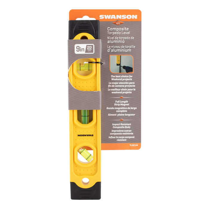 SWANSON 225mm Speedlite Magnetic Torpedo Level