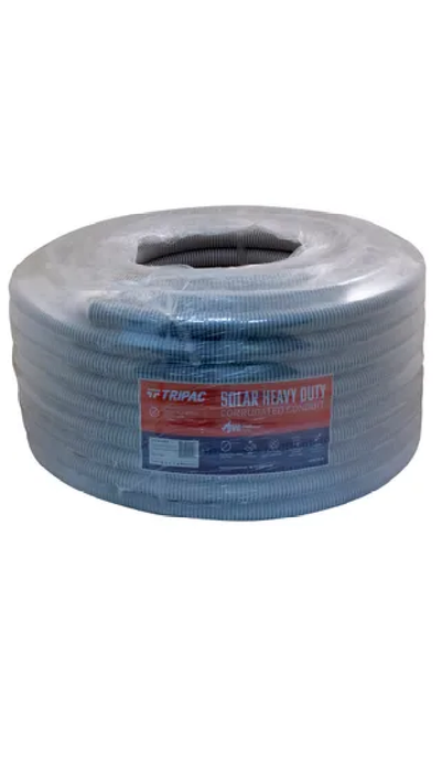 Cabac Tripac Corrugated Conduit Solar Grey 20mm