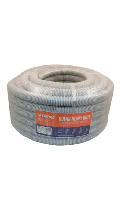 Cabac Tripac Corrugated Conduit Solar Grey 32mm