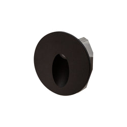 Halcyon Led Recess Stair Tread Round 3W DC 700Ma 3K-Black IP65