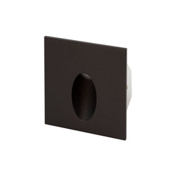 Halcyon LED Wall 3W 3000K 80mm Square Low Glare IP65 Black No Driver