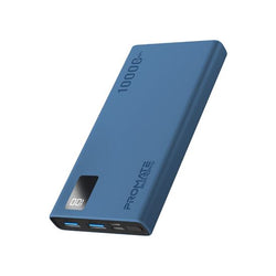 ** POA - Price on Application ** PROMATE 10000mAh Power Bank with Smart LED Display & Super Slim Blue