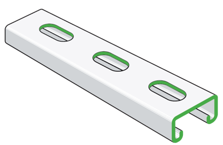 Unistrut 2089550 Channel P3300T HDG Slotted