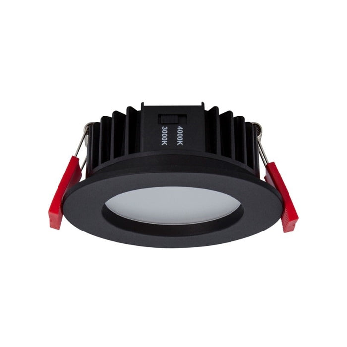 Halcyon LEDE IP65 Exterior Plastic Downlight Select Recessed Fixed c/w DX UID Dimmable Driver 8W 180mA DC 3K/4K - Black