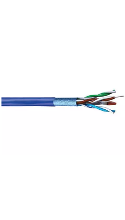 AUSTFIBRE CAT6A Shielded Cable. F-UTP.Blue. LSZH. 305m