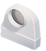 Manrose Duct Flat 300x25mm Female - 125mm Round Male 90deg Adapter