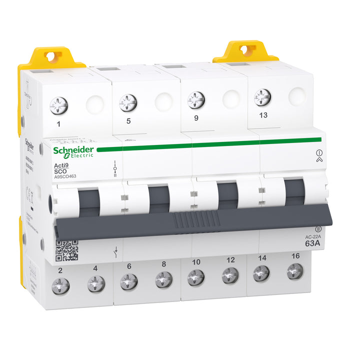 Schneider Electric Acti9 iSSW Changeover Switch I-O-II 4P 63A