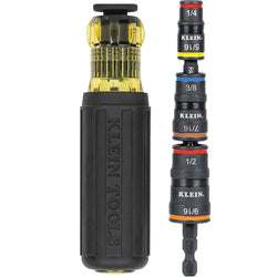 Klein 7 in 1 Impact Rated Flip Socket Set with Handle