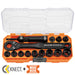 Klein 3/8 Inch Drive Impact-Rated Pass Through Socket Set 15 Piece