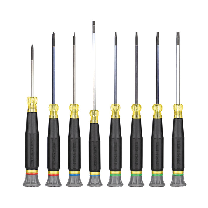 Klein 8 Piece Precision Screwdriver Set Slotted,Philips and Torx