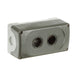 ABB Push Button Enclosure Double Hole Grey