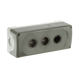ABB Push Button Enclosure Triple Hole Grey