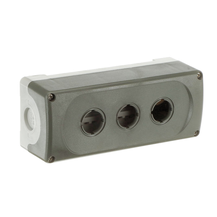ABB Push Button Enclosure Triple Hole Grey