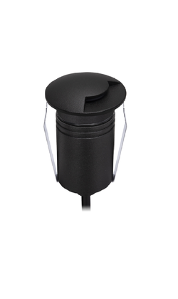 Halcyon Round One-Way Recess Black 316 Stainless 2.5W 8-25VDC 3000K IP67