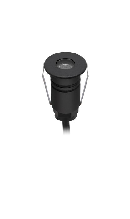 Halcyon Round Mini Recess Black 316 Stainless 1W 8-25VDC 3000K IP67 36Deg
