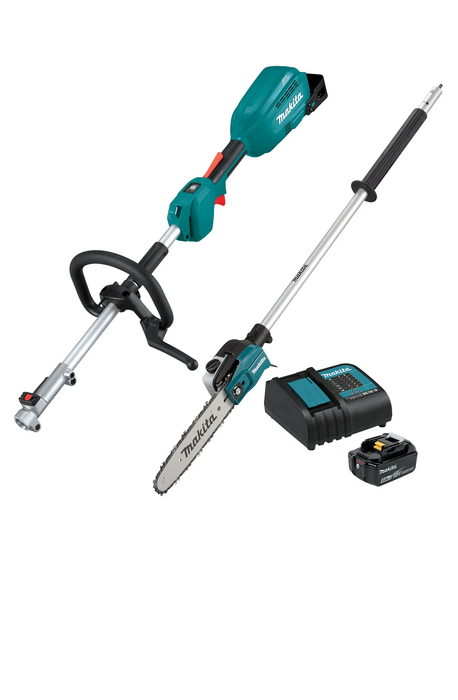 Makita 18V LXT Brushless Split Shaft Power Head Pole Saw EM403MP. Kit (5.0Ah)
