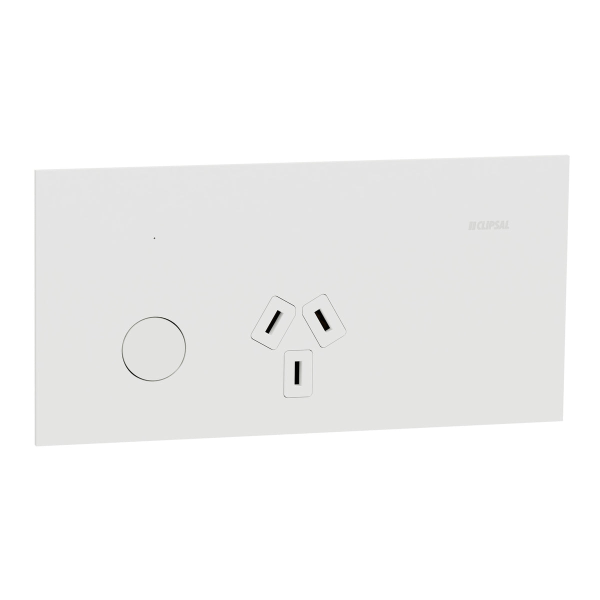 Clipsal Solis T Single Connected Switched Socket White Ceramic — Scott ...