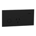 Clipsal Solis Single Connected Switched Socket Matte Black