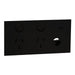 Clipsal Solis T Socket Sw Horiz Twin 1ExBLANK 10A Ebony Aluminium