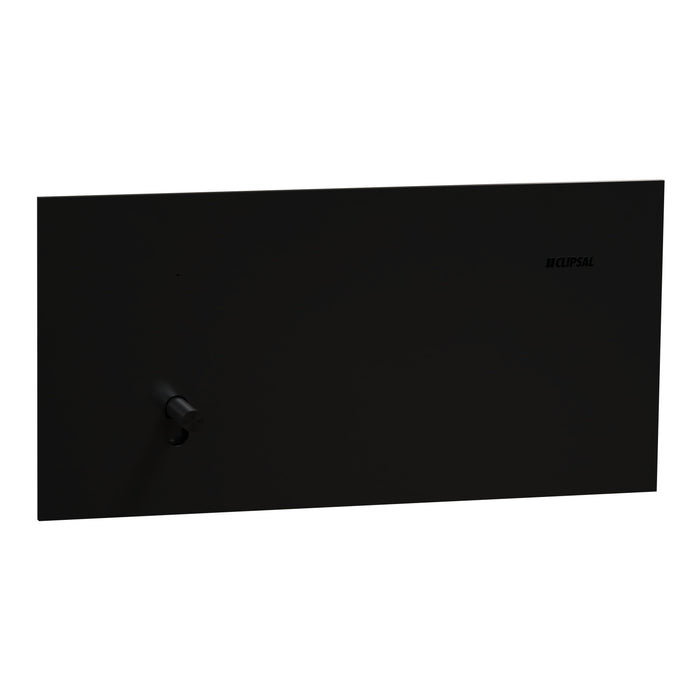 Clipsal Solis T Switch Horiz 1G 10AX Ebony Aluminium