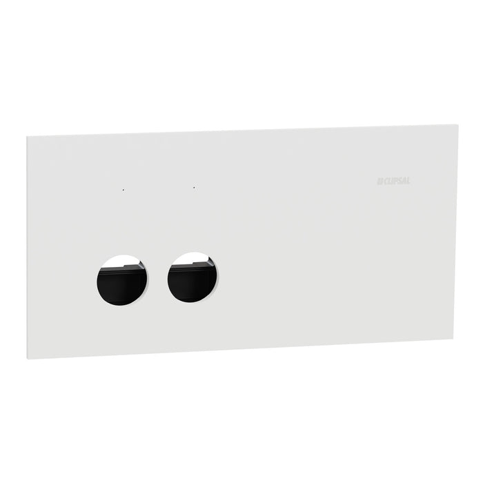 Clipsal Solis Switch Grid and Cover Horiz 2G Matte White
