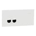 Clipsal Solis Switch Grid and Cover Horiz 2G Matte White