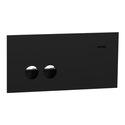Clipsal Solis Switch Grid and Cover Horiz 2G Matte Black