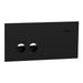 Clipsal Solis Switch Grid and Cover Horiz 2G Matte Black