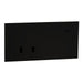 Clipsal Solis T Switch Grid and Cover Horiz 2G Ebony Aluminium