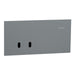 Clipsal Solis T Switch Grid and Cover Horiz 2G Platinum