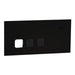 Clipsal Solis T Grid and Cover Horiz 3G Comm Plate Ebony Aluminium