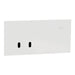 Clipsal Solis T Switch Grid and Cover Horiz 2G White Ceramic