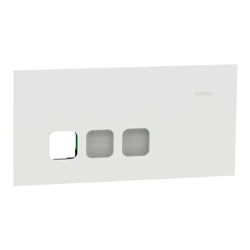Clipsal Solis T Grid and Cover Horiz 3G Comm Plate White Ceramic