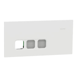 Clipsal Solis Grid and Cover Horiz 3G Comm Plate Matte White