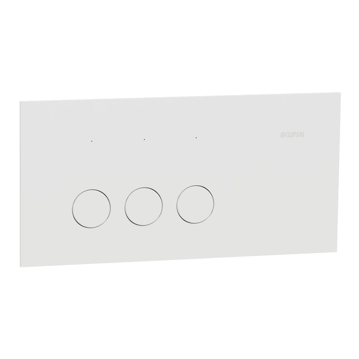 Clipsal Solis Switch Horiz 3G 10AX Matte White