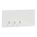 Clipsal Solis T Switch Horiz 3G 10AX White Ceramic