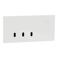 Clipsal Solis T Switch Grid and Cover Horiz 3G White Ceramic