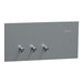 Clipsal Solis T Switch Horiz 3G 10AX Platinum