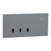 Clipsal Solis T Switch Grid and Cover Horiz 3G Platinum