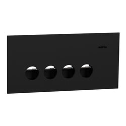 Clipsal Solis Switch Grid and Cover Horiz 4G Matte Black
